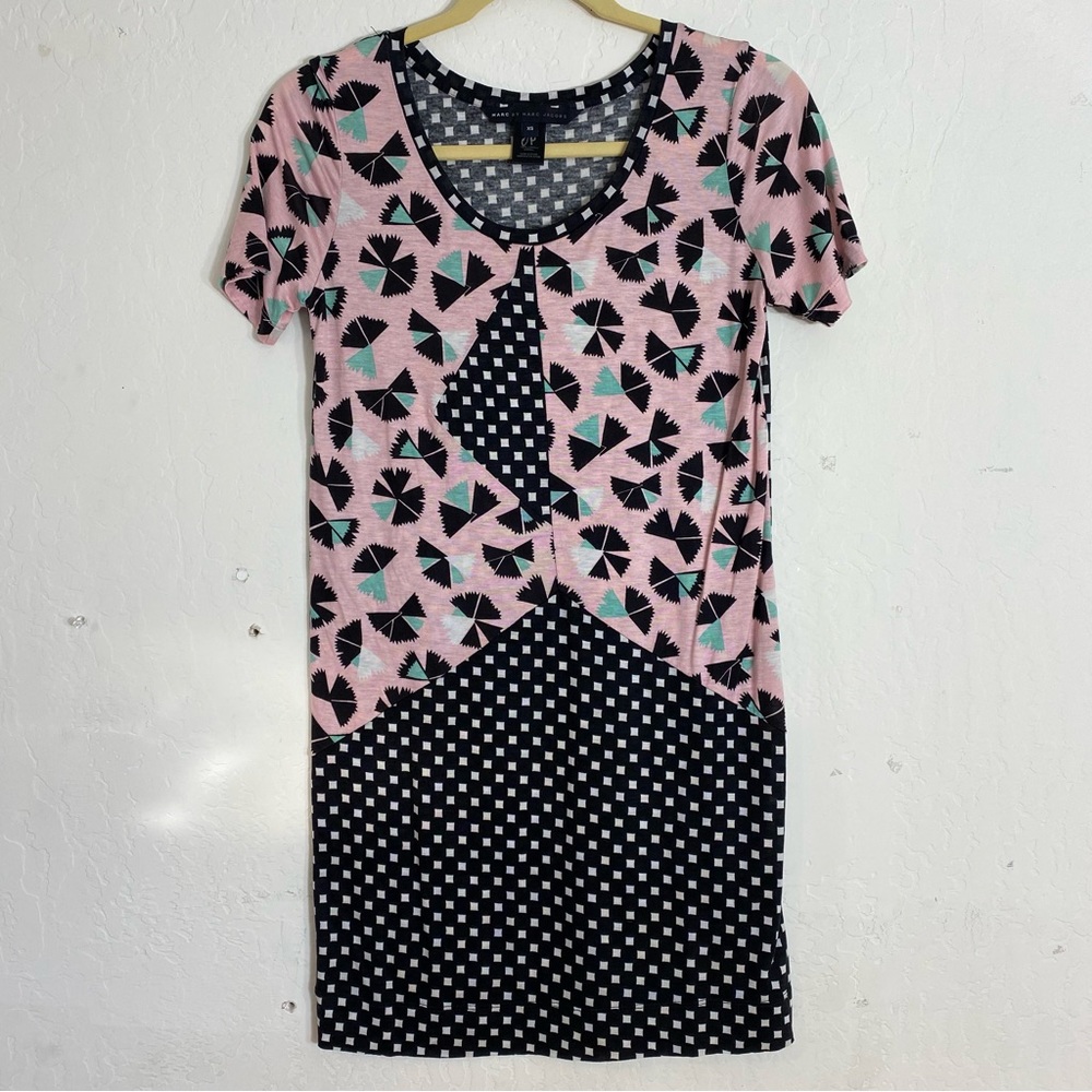 Marc by Marc Jacobs dress size XS mixed media shift mini dress